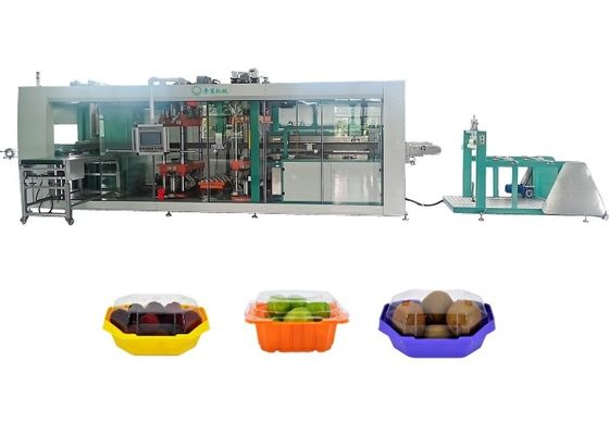 Blister Vacuum Forming Machine Full Automatic 3 Stations Positive Negative Pressure